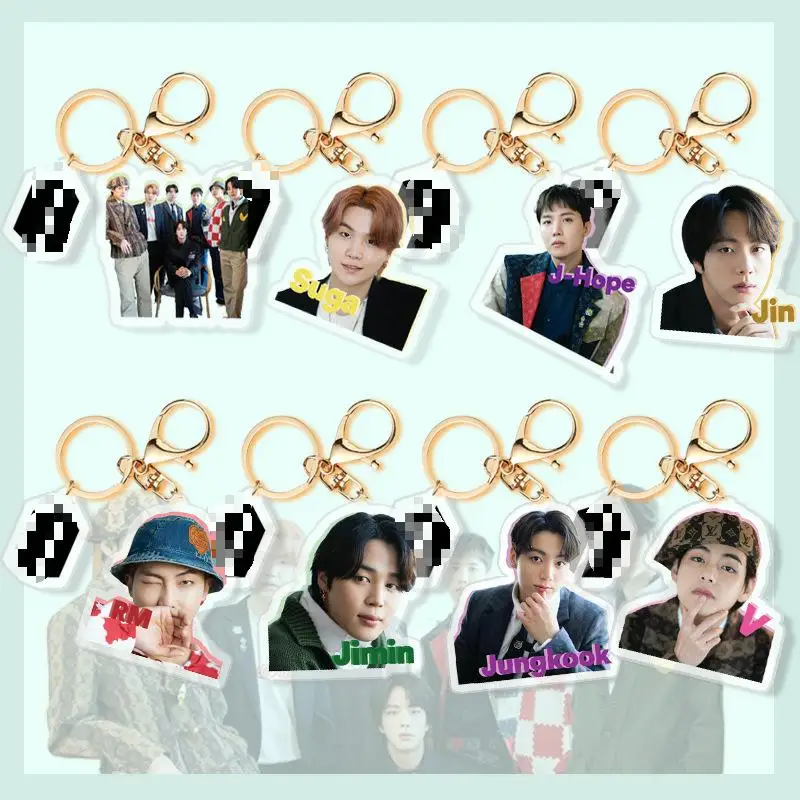 KPOP bangtan boys Butter Album Creative Backpack Doll Model Pendant Pendant Acrylic Zipper Keychain Fan Gifts SUGA V JIN Cosplay
KPOP bangtan boys Butter Album Creative Backpack Doll Model Pendant Pendant Acrylic Zipper Keychain Fan Gifts SUGA V JIN Cosplay