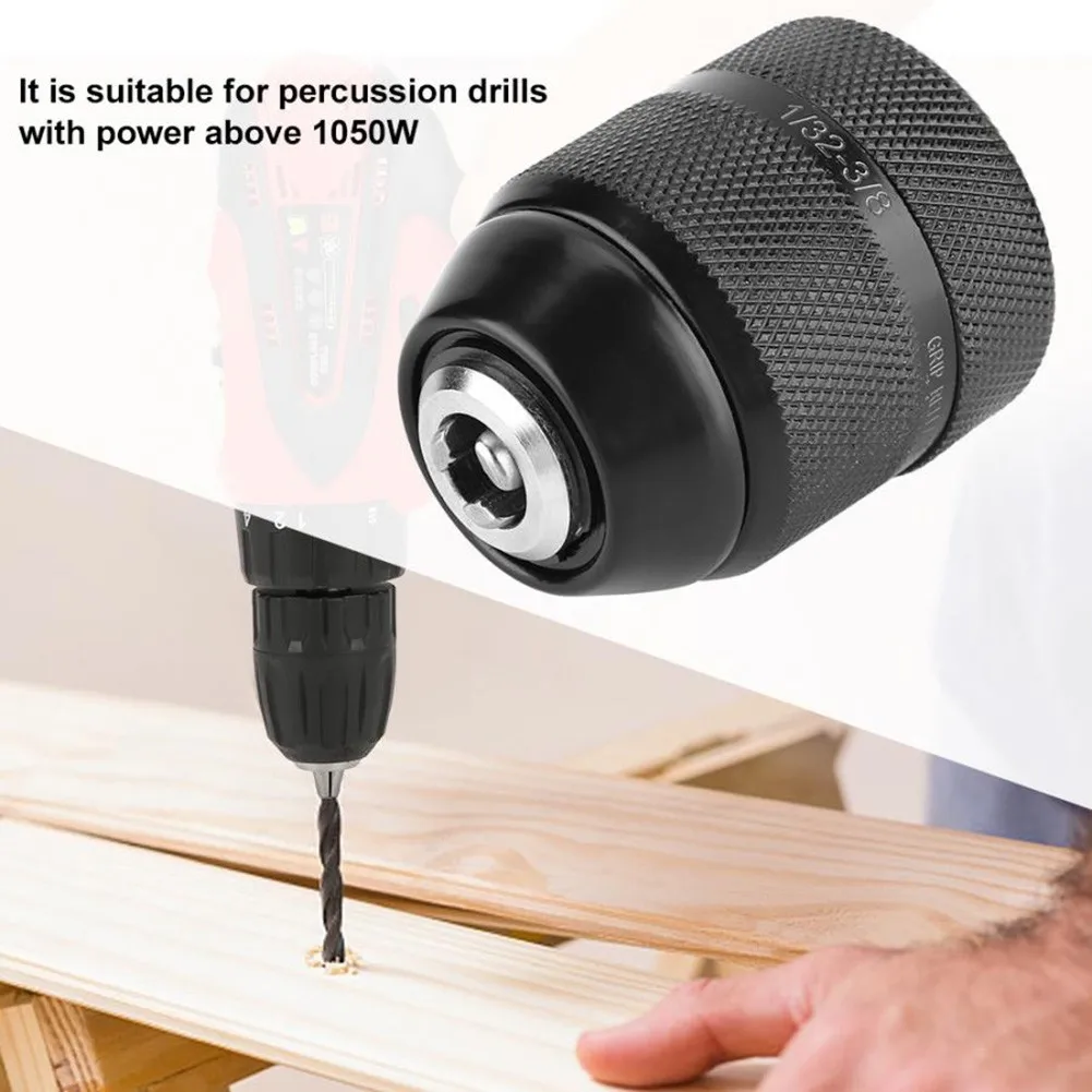 3/8-24UNF Thread 0.8mm-10mm Keyless Metal Drill Chuck For Hand Electric Drill Woodworking Tool Ferramentas Brocas Bit
3/8-24UNF Thread 0.8mm-10mm Keyless Metal Drill Chuck For Hand Electric Drill Woodworking Tool Ferramentas Brocas Bit