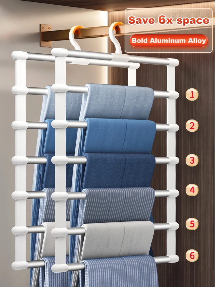Joybos Closet Racks for Pants Trouser Hangers Organizer 1/2pcs Clothes Racks Multifunction Stainless Steel Clothes Hangers
Joybos Closet Racks for Pants Trouser Hangers Organizer 1/2pcs Clothes Racks Multifunction Stainless Steel Clothes Hangers