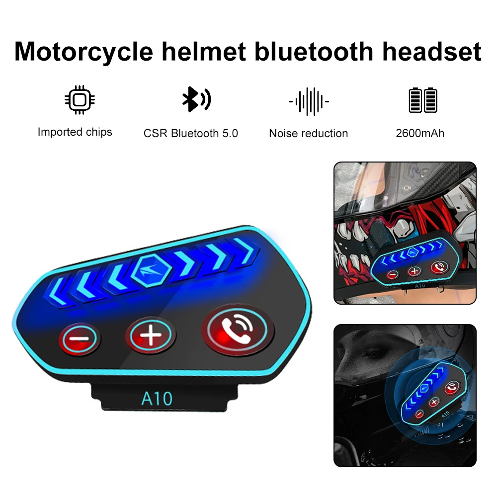 Bluetooth-наушники A10 для мотоцикла, беспроводная гарнитура для шлема, гарнитура громкой связи, комплект для телефонных звонков, стерео гарнитур... 
Bluetooth-наушники A10 для мотоцикла, беспроводная гарнитура для шлема, гарнитура громкой связи, комплект для телефонных звонков, стерео гарнитур...