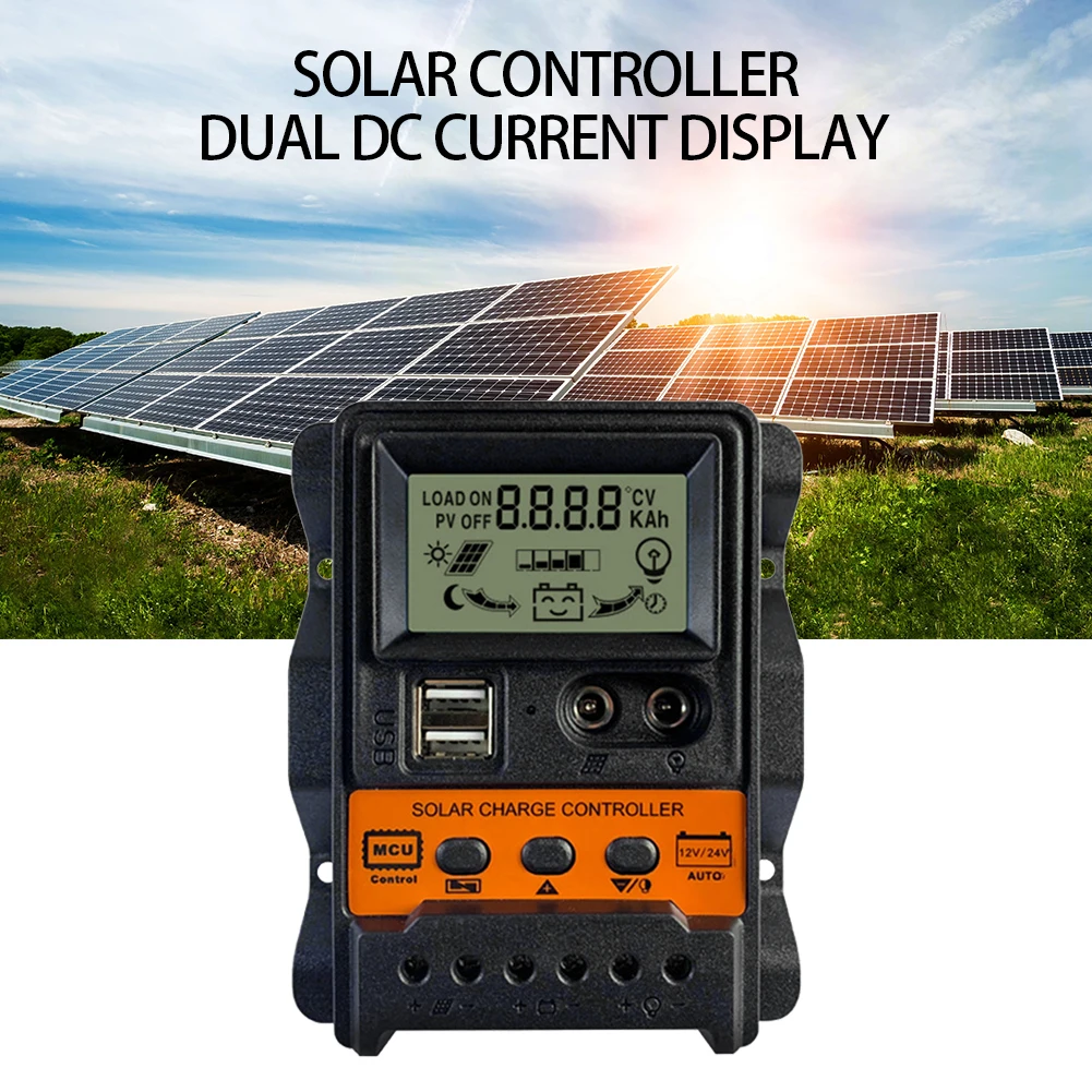 1PC Solar Charge Controller 12V 24V 10A 20A 30A Solar Controller Solar Panel Battery Controller Regulator Dual USB LCD Display
1PC Solar Charge Controller 12V 24V 10A 20A 30A Solar Controller Solar Panel Battery Controller Regulator Dual USB LCD Display