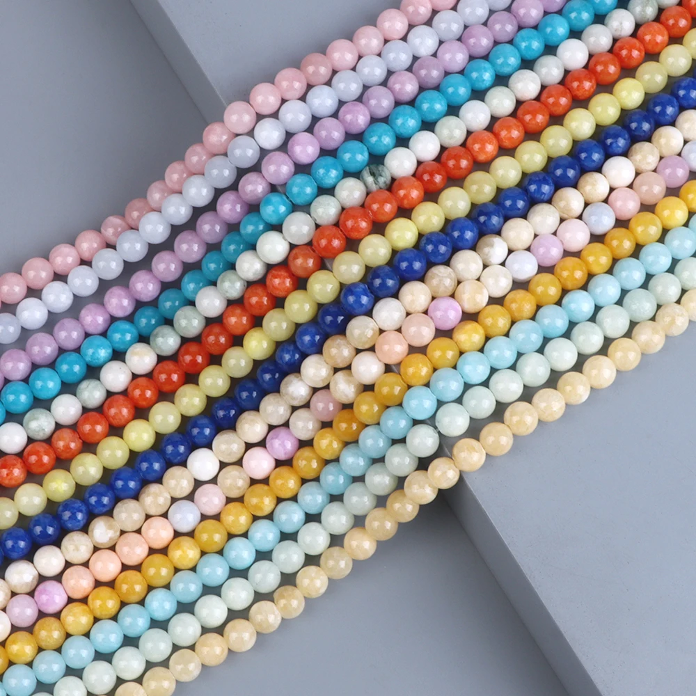 4/6/8/10mm Natural Round Stone Beads Multicolor Jades Polished Loose Beads For Fine Jewelry Making DIY Bracelets 15'' Stand
4/6/8/10mm Natural Round Stone Beads Multicolor Jades Polished Loose Beads For Fine Jewelry Making DIY Bracelets 15'' Stand