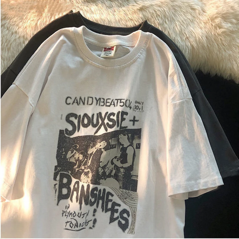 Women's T-shirt Oversized Streetwear Vintage Female T Shirt Grunge Harajuku Short Sleeve Hip-hop Y2k Tops Fashion Clothes Tee
Women's T-shirt Oversized Streetwear Vintage Female T Shirt Grunge Harajuku Short Sleeve Hip-hop Y2k Tops Fashion Clothes Tee