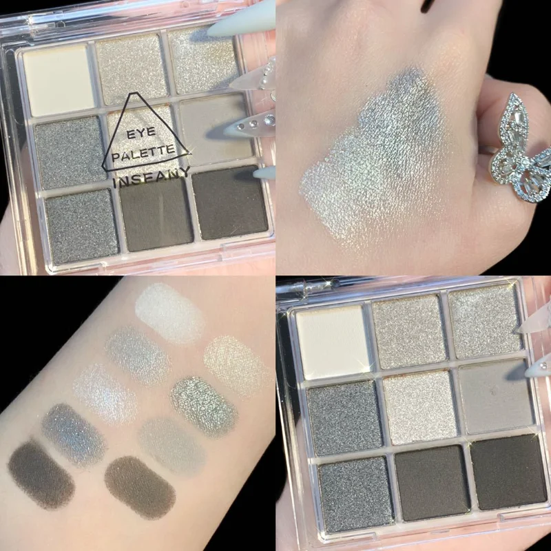 9 Colors Cool Toned Eyeshadow Palette Black Smokey Palette Matte Glitter Eyeshadow Palette Smoky Eye Shadow Eye Pigments Palette
9 Colors Cool Toned Eyeshadow Palette Black Smokey Palette Matte Glitter Eyeshadow Palette Smoky Eye Shadow Eye Pigments Palette