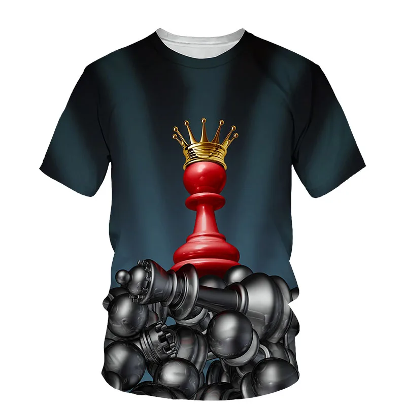 Summer Men'S 3d Printed T-Shirt Chess Printed Graphic Shirt Fashion Casual Loose Style Street Fun Breathable Comfortable Top
Summer Men'S 3d Printed T-Shirt Chess Printed Graphic Shirt Fashion Casual Loose Style Street Fun Breathable Comfortable Top