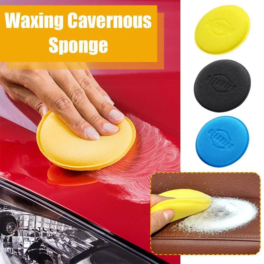 

Car Round Waxing Polish Sponges High Density Foam Applicator Car Sponges Curing Detailing Car Wash and Polishing Pads Tools R6O7