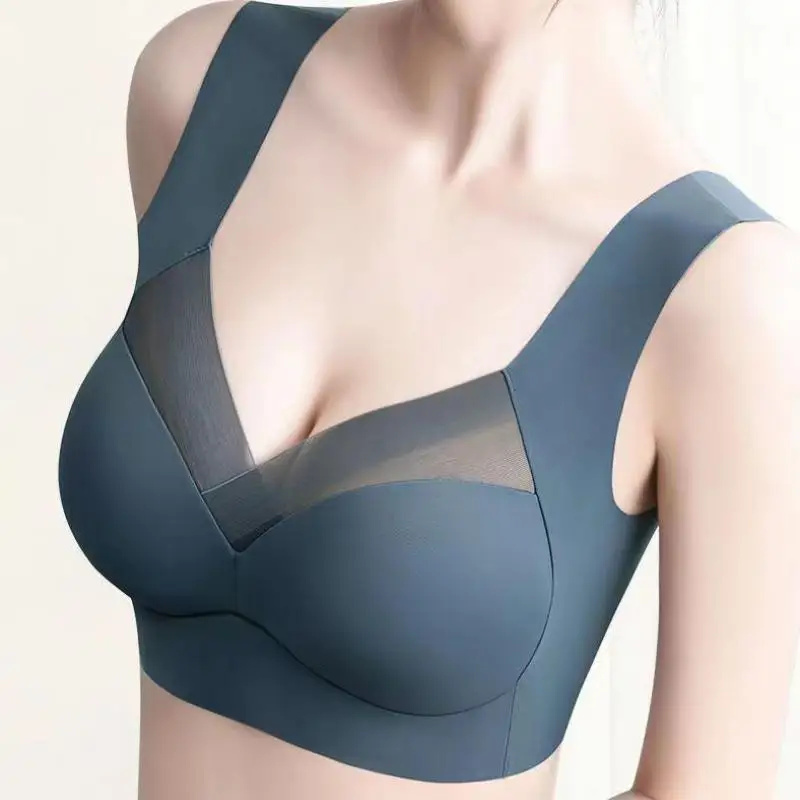 Plus Size Ice Silk Bra Seamless Vest Bras Women Push Up Underwear Breathable Lingerie Solid Top Padded Wireless Invisible Bras
Plus Size Ice Silk Bra Seamless Vest Bras Women Push Up Underwear Breathable Lingerie Solid Top Padded Wireless Invisible Bras