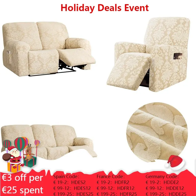 1 2 3 Seater Jacquard Elastic Recliner Sofa Cover Stretch Spandex Recliner Chair Cover Lazy Boy Armchair Cover Sofa Slipcover
1 2 3 Seater Jacquard Elastic Recliner Sofa Cover Stretch Spandex Recliner Chair Cover Lazy Boy Armchair Cover Sofa Slipcover