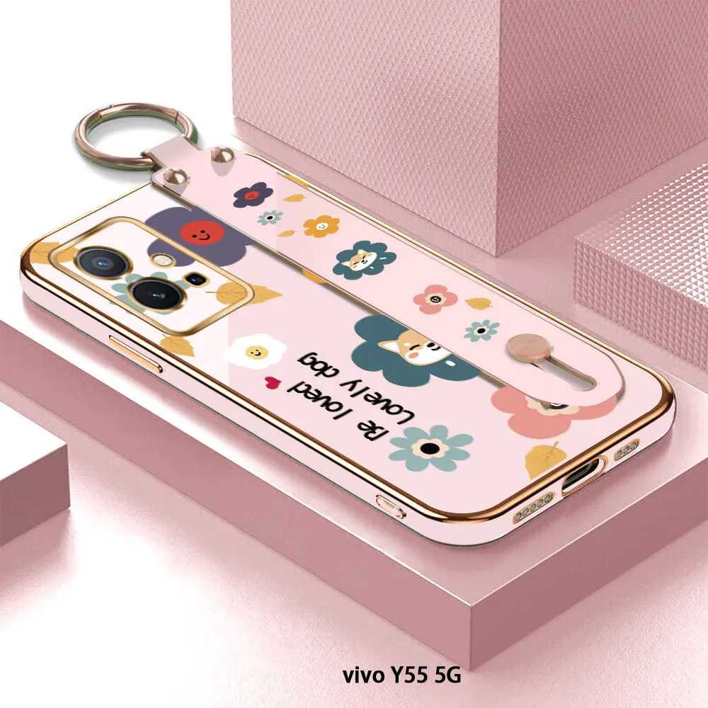 (With Wristband) For Vivo Y75 Y55 Y73 Y72 Y52 5G Flower Back Cover Case Luxury Plating TPU Phone Cases
(With Wristband) For Vivo Y75 Y55 Y73 Y72 Y52 5G Flower Back Cover Case Luxury Plating TPU Phone Cases