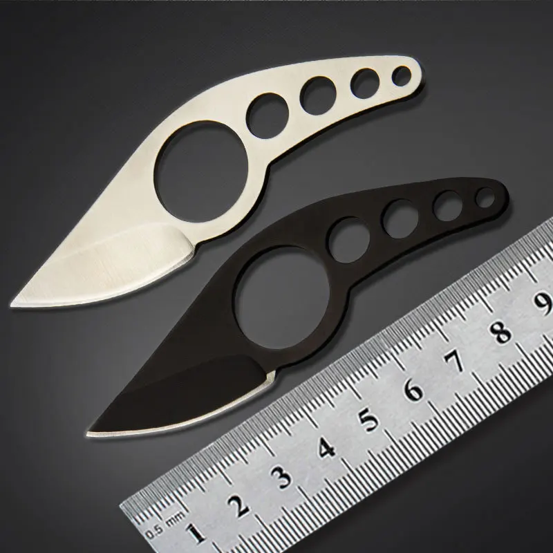 

Handmade Combat Claw Knife with Nylon Cover Mini Knife Ring Outdoor Camping Convenient Multipurpose Knife Outdoor Survival Tool