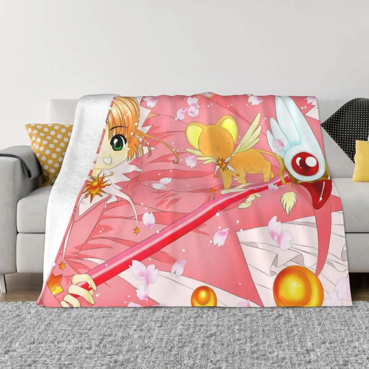 Kawaii Cardcaptor Sakura Cartoon Blanket Cover Fleece Cute Anime Lightweight Throw Blankets for Bedroom Sofa Bed Rug
Kawaii Cardcaptor Sakura Cartoon Blanket Cover Fleece Cute Anime Lightweight Throw Blankets for Bedroom Sofa Bed Rug