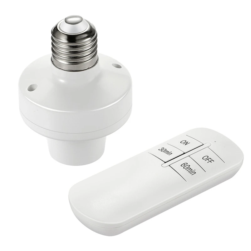 E26 E27 Wireless Remote Control Light Socket Lamp Holder 20M Base ON/Off Smart Switch Socket Range Smart Device
E26 E27 Wireless Remote Control Light Socket Lamp Holder 20M Base ON/Off Smart Switch Socket Range Smart Device
