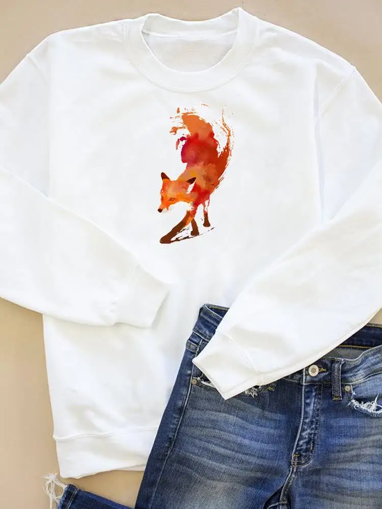 Watercolor Wild Animal Trend Clothing Women Clothes Pullovers Autumn Spring Casual Print Fashion Wear Graphic Sweatshirts 
Watercolor Wild Animal Trend Clothing Women Clothes Pullovers Autumn Spring Casual Print Fashion Wear Graphic Sweatshirts