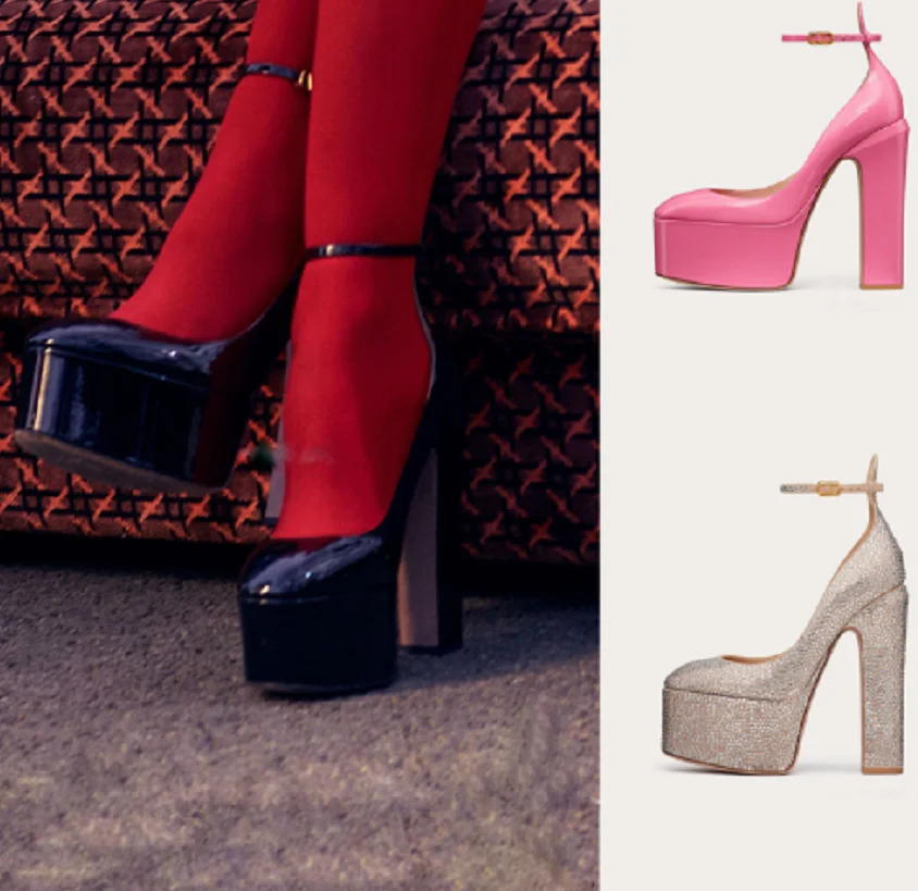 2022 Summer New Round Head Ultra-high Heel Platform Women's Shoes Shallow Mouth Ankle Strap Fashion Show Large Size Single Shoes
2022 Summer New Round Head Ultra-high Heel Platform Women's Shoes Shallow Mouth Ankle Strap Fashion Show Large Size Single Shoes