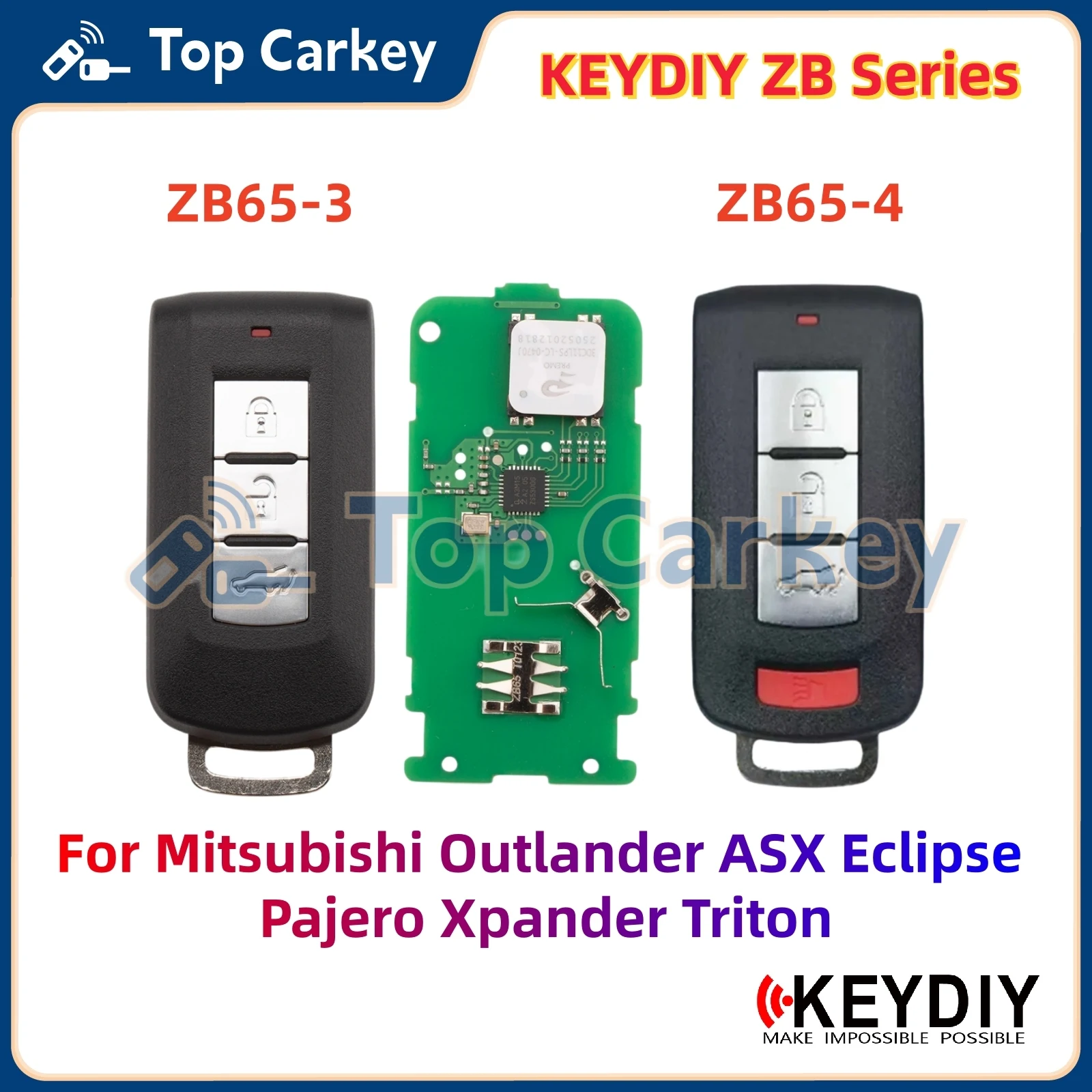 KEYDIY KD ZB65 ZB65-3 Универсальная поддержка смарт-ключей 46 47 4A для Mitsubishi Outlander ASX Eclipse Xpander
KEYDIY KD ZB65 ZB65-3 Универсальная поддержка смарт-ключей 46 47 4A для Mitsubishi Outlander ASX Eclipse Xpander