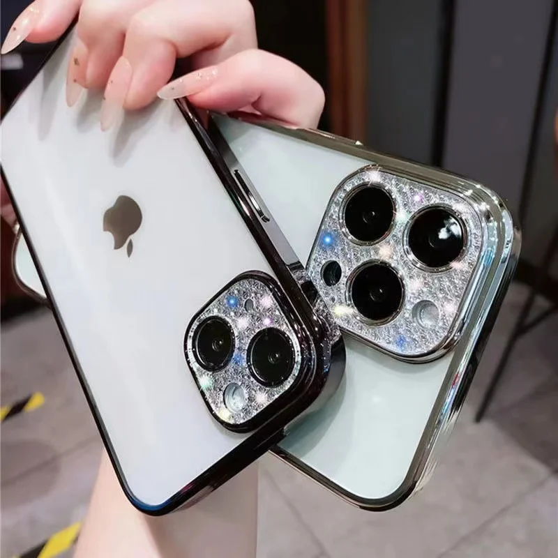 Luxury Camera Protector Diamond Plating Transparent Phone Case for iPhone 13 12 11 Pro Xs Max X XR 7 8 Plus Silicone Back Cover
Luxury Camera Protector Diamond Plating Transparent Phone Case for iPhone 13 12 11 Pro Xs Max X XR 7 8 Plus Silicone Back Cover