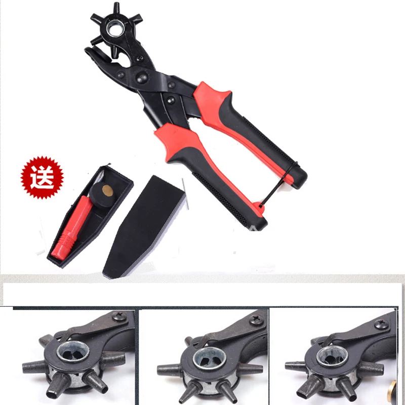 Revolving Leather Punch Plier Punch Hole Tool Puncher for Belt Saddle Watch Bands Strap Shoe Fabric Paper working Leathercraft
Revolving Leather Punch Plier Punch Hole Tool Puncher for Belt Saddle Watch Bands Strap Shoe Fabric Paper working Leathercraft