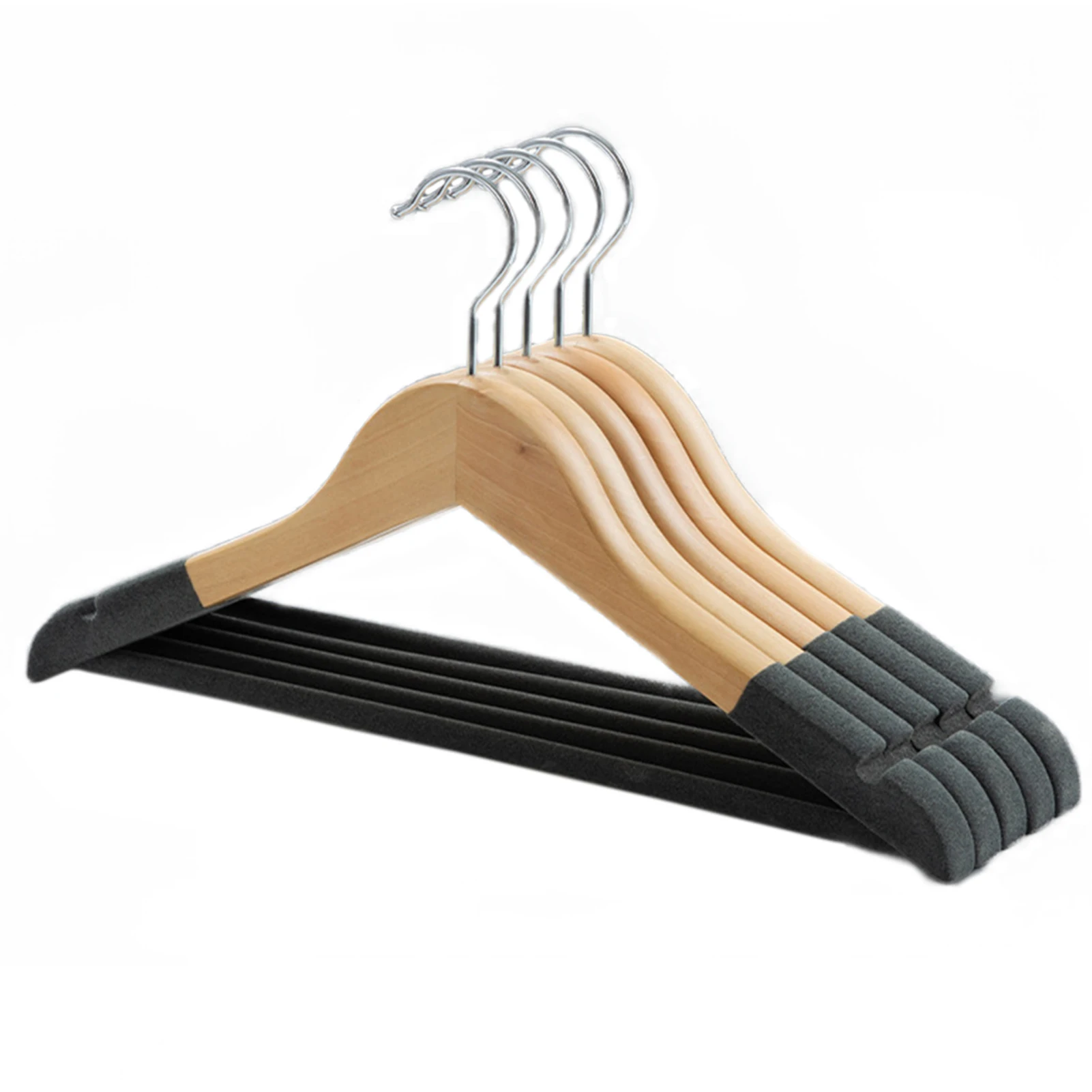 Wooden Non-Marking Clothes Hanger Good Toughness Not Easy to Break Household Supply
Wooden Non-Marking Clothes Hanger Good Toughness Not Easy to Break Household Supply