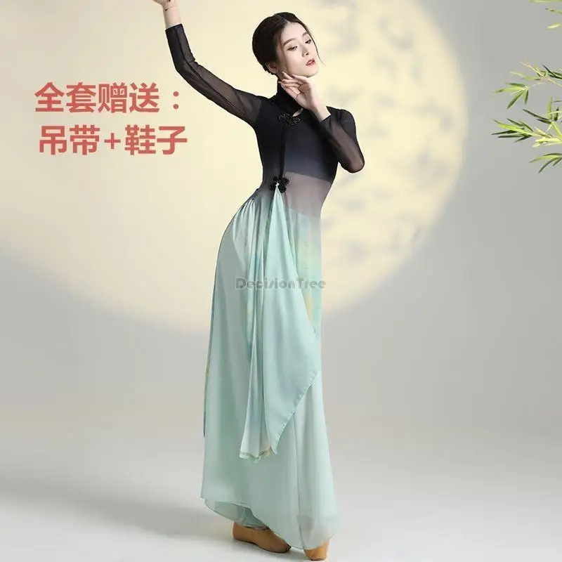 2023 classical dance cheongsam flowing woman chinese style dance dress gauze dress dance performance retro daily training dress
2023 classical dance cheongsam flowing woman chinese style dance dress gauze dress dance performance retro daily training dress
