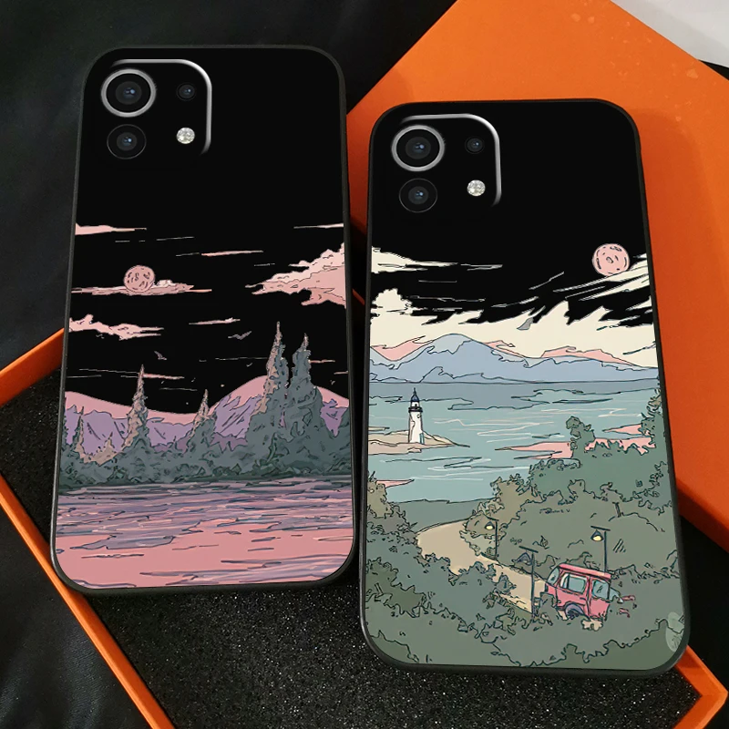 Hand Painting Landscape For Xiaomi Mi 11 Mi 11 Lite For Xiaomi 11 Lite 5G Phone Case Silicone Cover Soft Liquid Silicon Funda
Hand Painting Landscape For Xiaomi Mi 11 Mi 11 Lite For Xiaomi 11 Lite 5G Phone Case Silicone Cover Soft Liquid Silicon Funda