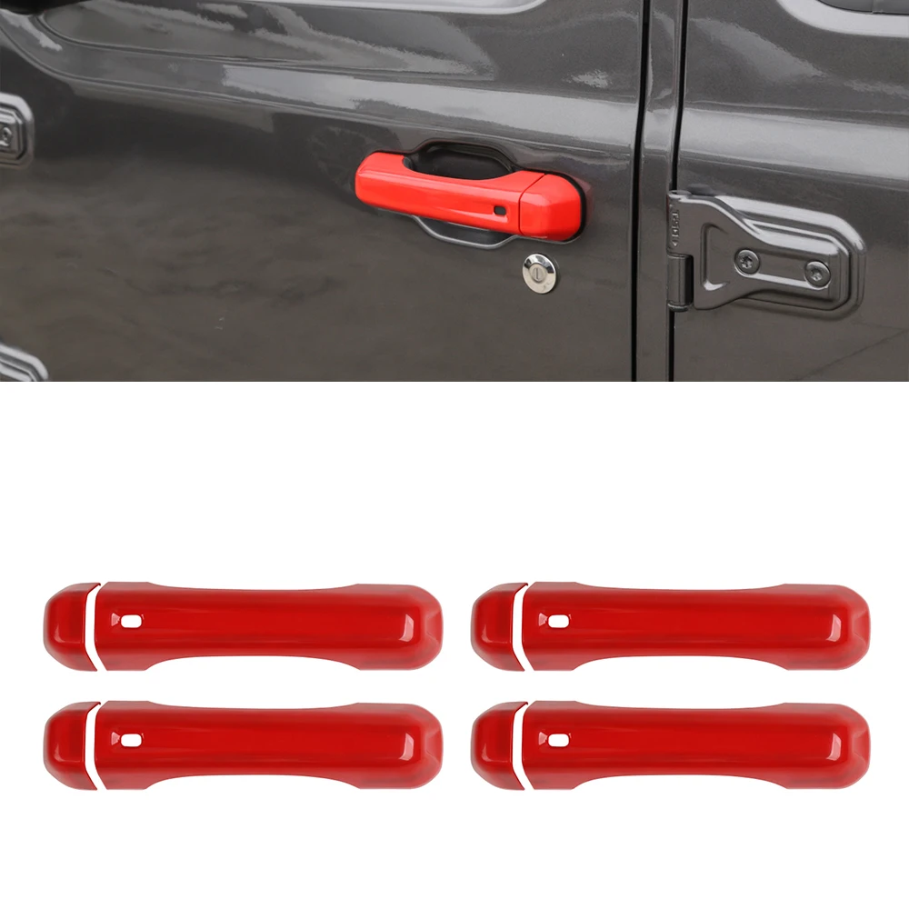 for 2018 2019 2020 2021 2022 Jeep Wrangler JL Gladiator JT Car Door Handle Inserts Decoration Cover External Accessories ABS Red
for 2018 2019 2020 2021 2022 Jeep Wrangler JL Gladiator JT Car Door Handle Inserts Decoration Cover External Accessories ABS Red