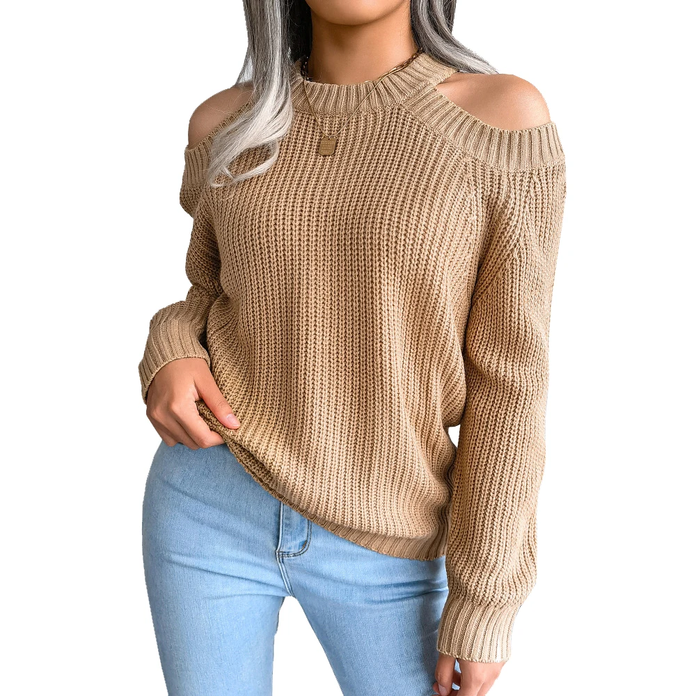 CYDNEE Autumn and Winter Fashion Off-shoulder Knitted Pullover Casual Long-sleeved Blue Ladies Sweater
CYDNEE Autumn and Winter Fashion Off-shoulder Knitted Pullover Casual Long-sleeved Blue Ladies Sweater