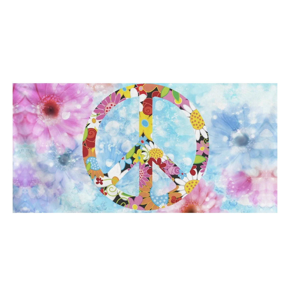 HYCOOL Hippie Peace Sign Flower Printing Microfiber Beach Towels Summer Absorbing Quick Dry Swim Towel Sand Outdoor Travel Mat
HYCOOL Hippie Peace Sign Flower Printing Microfiber Beach Towels Summer Absorbing Quick Dry Swim Towel Sand Outdoor Travel Mat