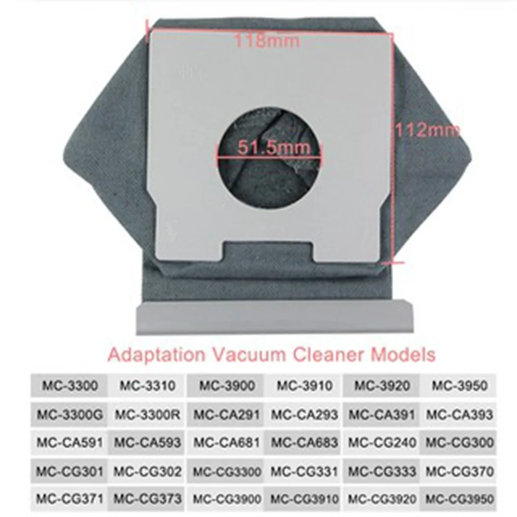 Suitable For Vacuum Dust Bag Cleaner Bags Home MC-CG321/291/3300R Paper Replacement Spare Part Hot High Quality
Suitable For Vacuum Dust Bag Cleaner Bags Home MC-CG321/291/3300R Paper Replacement Spare Part Hot High Quality