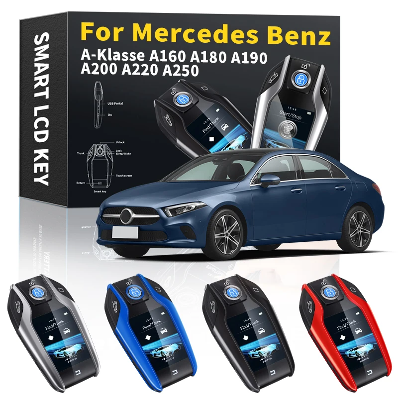 Car Smart Remote Control Key LCD Display Smart keychain For Mercedes Benz A-Klasse A160 A180 A190 A200 A220 A250 Car Accessories
Car Smart Remote Control Key LCD Display Smart keychain For Mercedes Benz A-Klasse A160 A180 A190 A200 A220 A250 Car Accessories