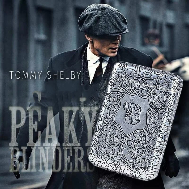 16 Sticks Peaky Blinders Cigarrate Case Engraved Shelby Cigars Case Cigarette Box Anti-pressure Personality Cigarette Accessorie
16 Sticks Peaky Blinders Cigarrate Case Engraved Shelby Cigars Case Cigarette Box Anti-pressure Personality Cigarette Accessorie