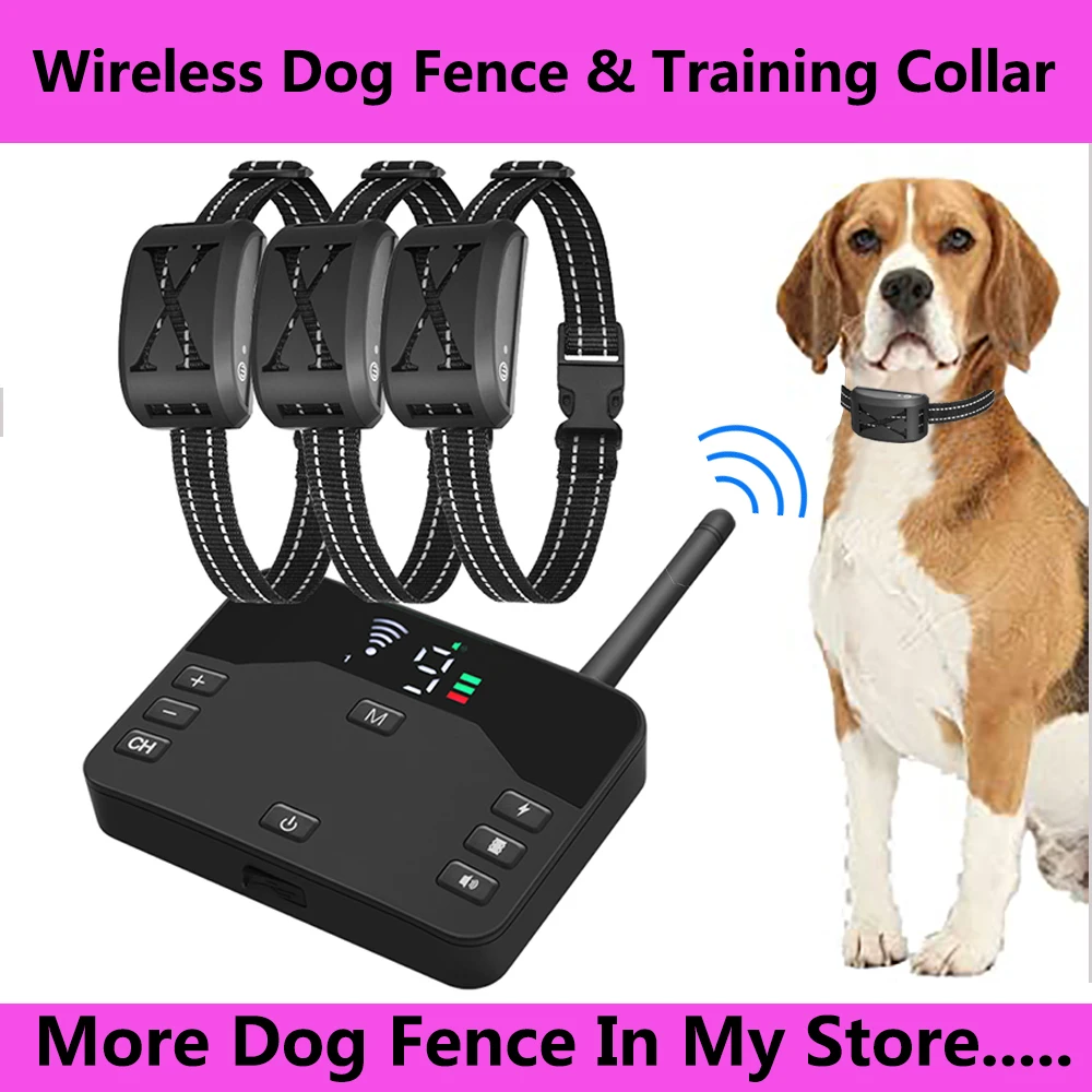 Electric Training Wireless Shock Device Recharge Waterproof Fence 1 Dog Pet Collar 4 In Working Vibration Containment Modes 2
Electric Training Wireless Shock Device Recharge Waterproof Fence 1 Dog Pet Collar 4 In Working Vibration Containment Modes 2