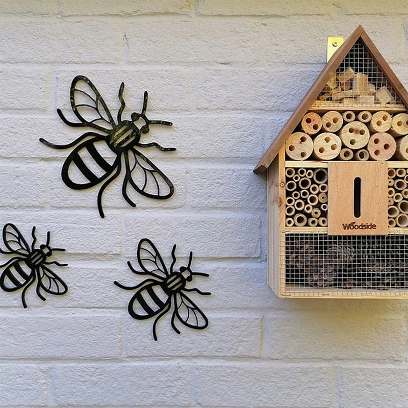 3PCS/Set Creative Bee Garden Decoration Insect Statues Countryside Style Acrylic Outdoor Wall Sculptures Fence Ornament Sign
3PCS/Set Creative Bee Garden Decoration Insect Statues Countryside Style Acrylic Outdoor Wall Sculptures Fence Ornament Sign