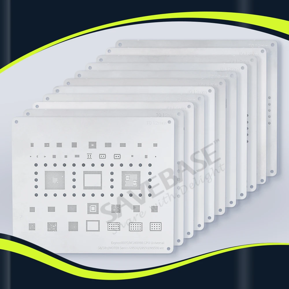 Реболлинговые трафареты SAVEBASE 11 BGA для ремонта микросхем Samsung A7/A5/A3/S5/J7 S10/S10 +/Note10 Note4 J3/J4
Реболлинговые трафареты SAVEBASE 11 BGA для ремонта микросхем Samsung A7/A5/A3/S5/J7 S10/S10 +/Note10 Note4 J3/J4
