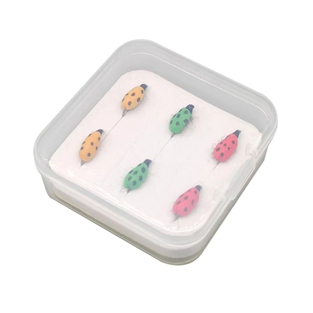 6/12pcs Fly Hooks Baits Coccinella Septempunctata Flyfishing Lures Fishing Hooks Metal Carp Fishing Lure Fly Fishing Accessories
6/12pcs Fly Hooks Baits Coccinella Septempunctata Flyfishing Lures Fishing Hooks Metal Carp Fishing Lure Fly Fishing Accessories