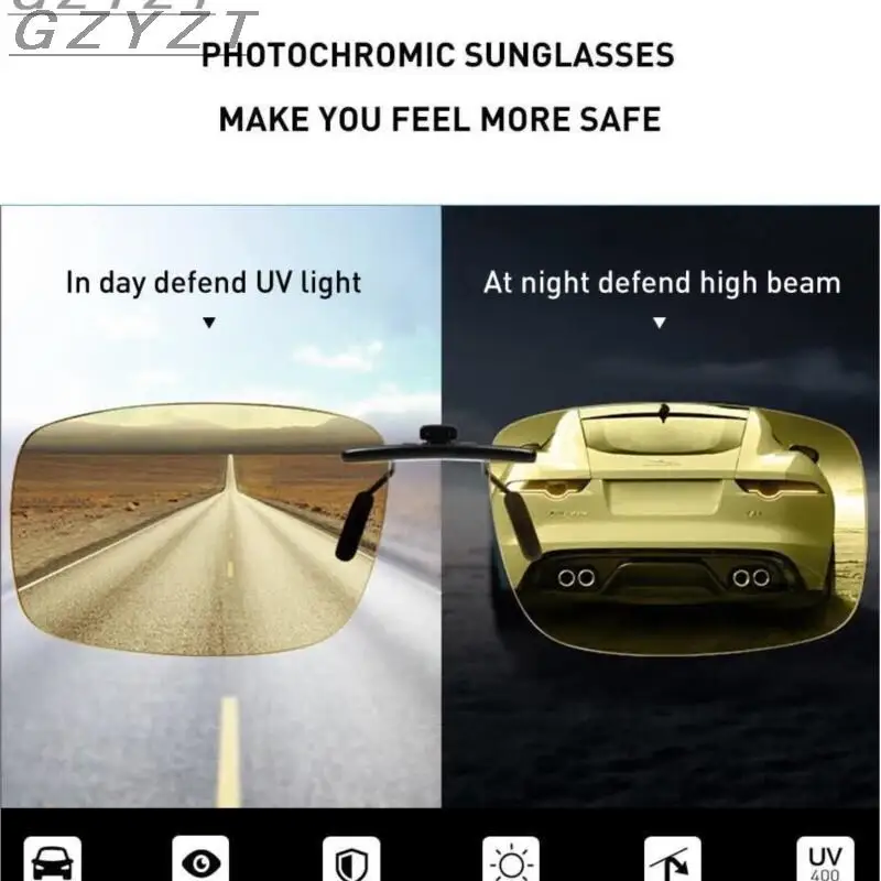 Sunglasses Clip On Glasses Photochromic Yellow Change To Brown Polarized Sunglasse Clip Night Vision Clip For Glasses BSYS1288
Sunglasses Clip On Glasses Photochromic Yellow Change To Brown Polarized Sunglasse Clip Night Vision Clip For Glasses BSYS1288
