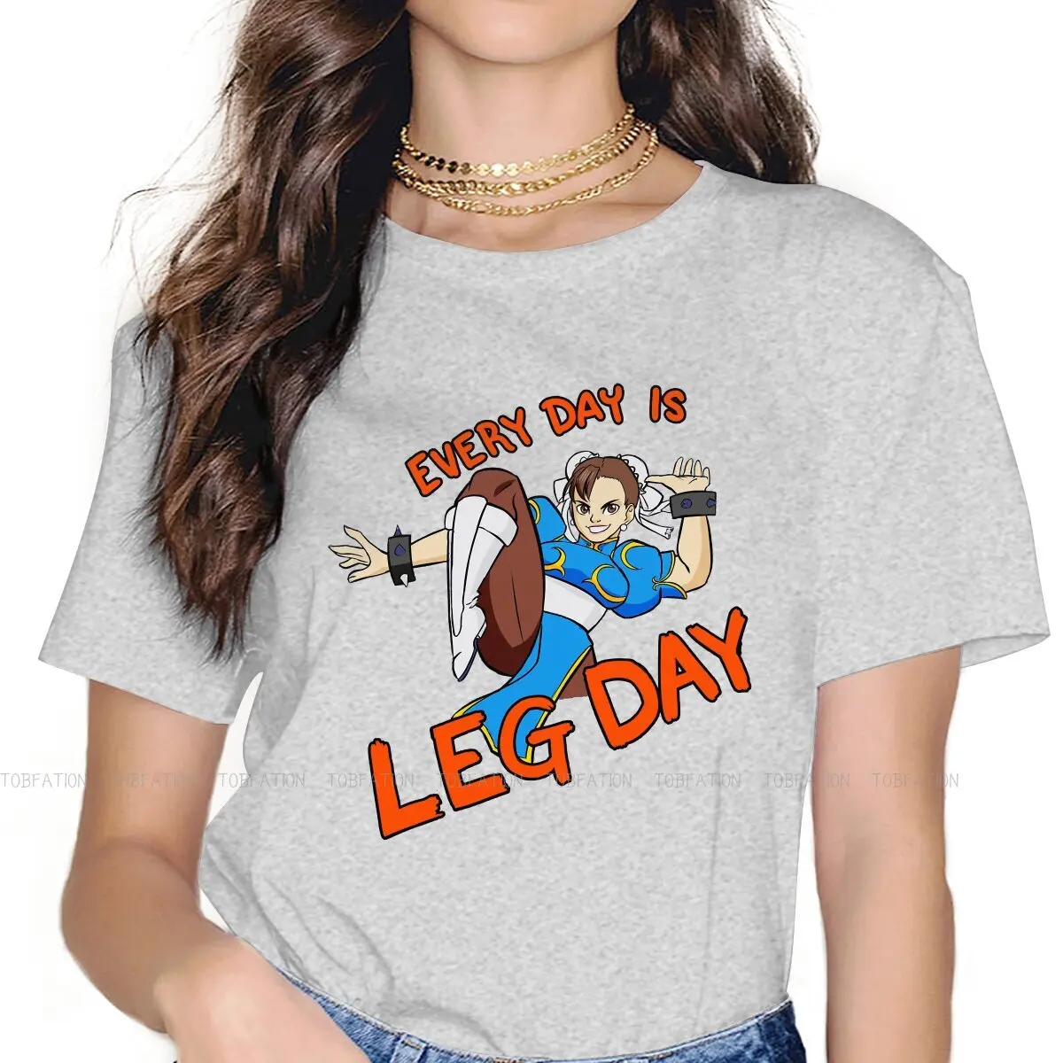 Leg Day Round Collar TShirt Chun Li Fighting Arcade Video Games Original T Shirt Woman's 4XL Fashion Big Sale
Leg Day Round Collar TShirt Chun Li Fighting Arcade Video Games Original T Shirt Woman's 4XL Fashion Big Sale