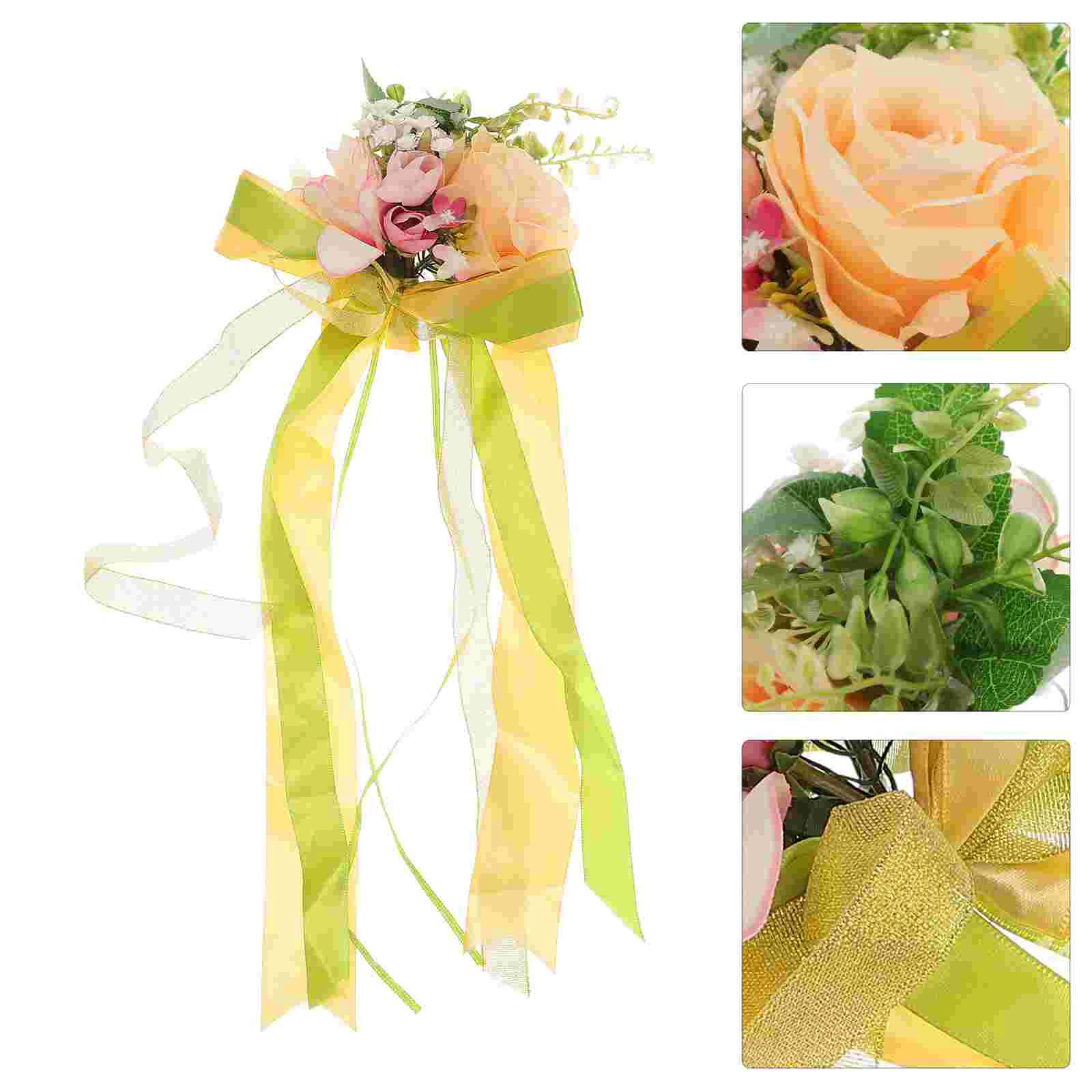 Wedding Artificial Flower Flowers Car Decorations Rose Roses Ribbondecorative Bouquet Decoration Decor Fake Bridal Faux Handle
Wedding Artificial Flower Flowers Car Decorations Rose Roses Ribbondecorative Bouquet Decoration Decor Fake Bridal Faux Handle