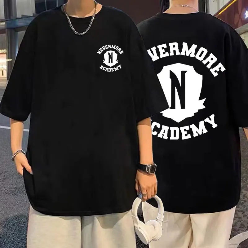 Wednesday Addams Nevermore Academy T-shirts Summer Male Oversized High Quality Streetwear Men Women Casual Tshirt Short Sleeve
Wednesday Addams Nevermore Academy T-shirts Summer Male Oversized High Quality Streetwear Men Women Casual Tshirt Short Sleeve