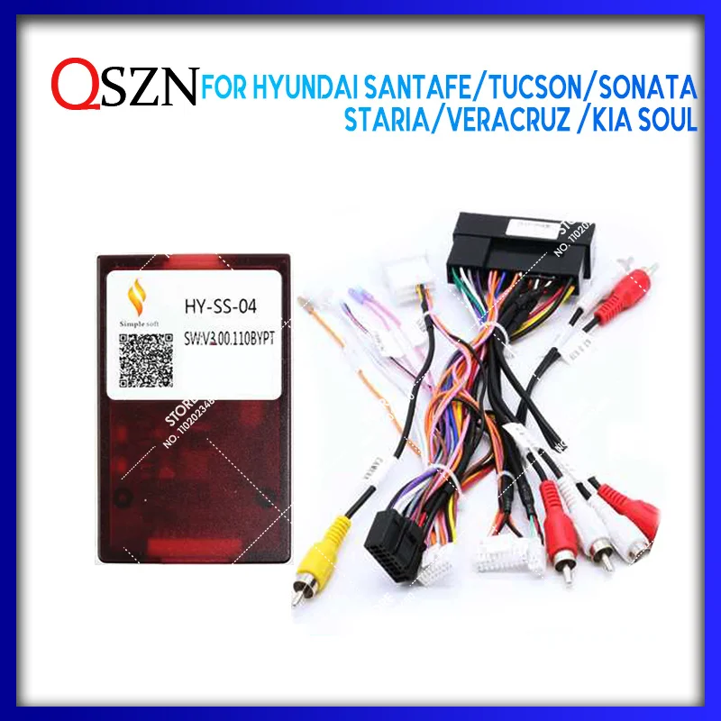 QSZN For HYUNDAI SANTAFE/TUCSON/SONATA/STARIA /Kia Soul Android Car Radio Canbus Box Decoder Wiring Harness Adapter Power Cable
QSZN For HYUNDAI SANTAFE/TUCSON/SONATA/STARIA /Kia Soul Android Car Radio Canbus Box Decoder Wiring Harness Adapter Power Cable
