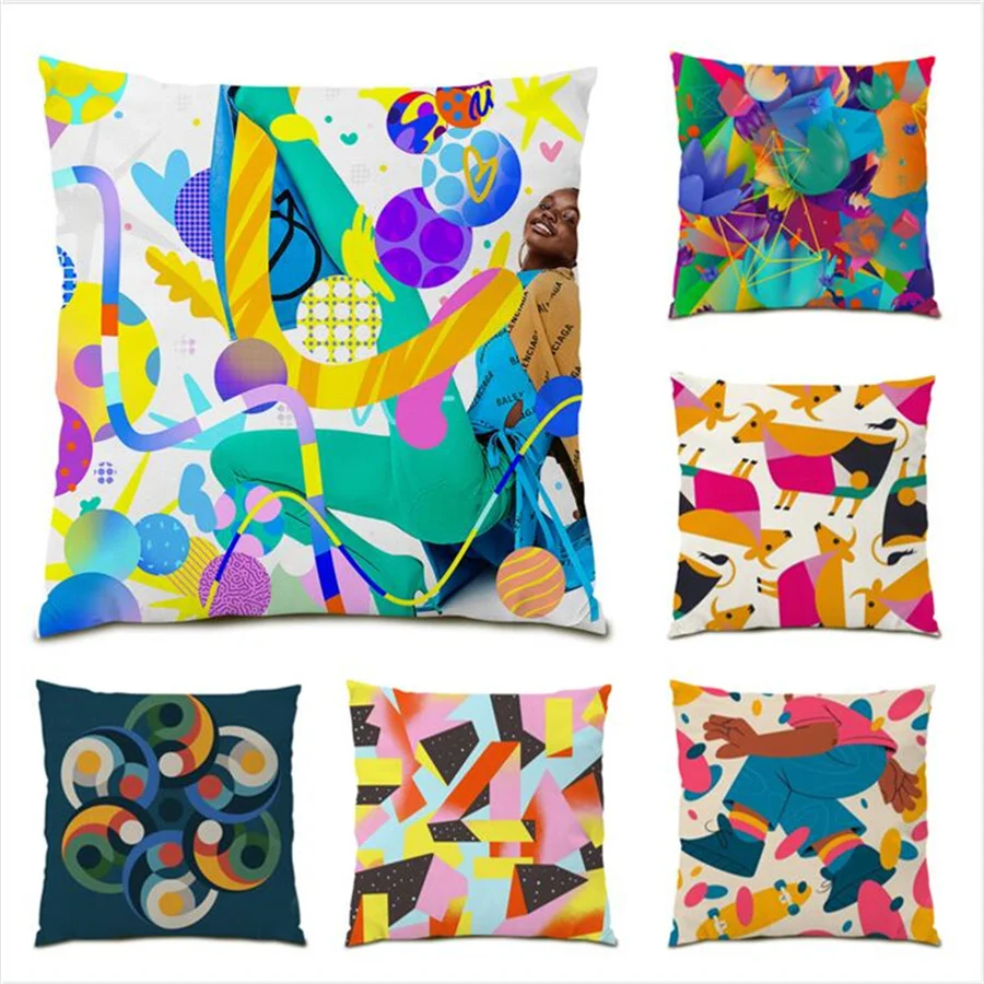 Pillow Covers Decorative Cushion Colorful Ornamental Pillows for Living Room Polyester Linen Pillowcase Velvet Artistic E0249
Pillow Covers Decorative Cushion Colorful Ornamental Pillows for Living Room Polyester Linen Pillowcase Velvet Artistic E0249