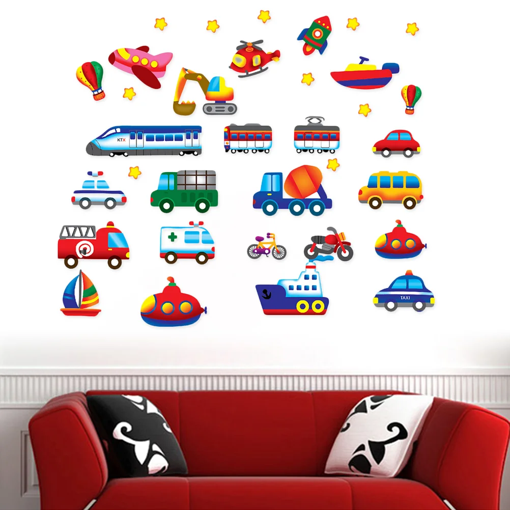 Cartoon Car Aircraft Ferry Wall Stickers for Kids Room Bedroom Nursery Home Decor Vinyl Removable Art Mural DIY Wall Decals
Cartoon Car Aircraft Ferry Wall Stickers for Kids Room Bedroom Nursery Home Decor Vinyl Removable Art Mural DIY Wall Decals