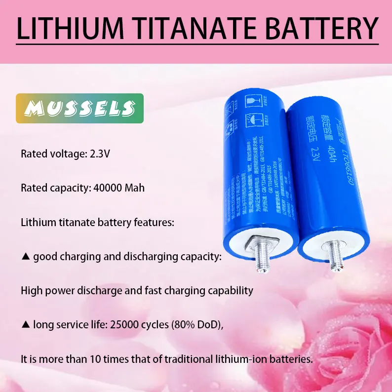 Brand New 100% Original True Capacity Yinlong 66160 2.3V 40Ah Lithium Titanate LTO Battery 12V 24V 36V Car Audio Solar System
Brand New 100% Original True Capacity Yinlong 66160 2.3V 40Ah Lithium Titanate LTO Battery 12V 24V 36V Car Audio Solar System