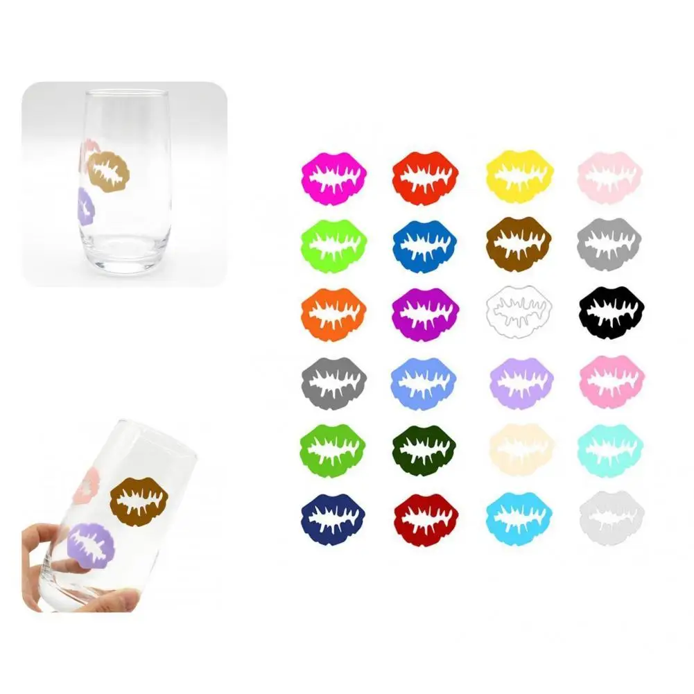 Silicone 24Pcs/Set Unique Trendy Visual Effect Cup Marking Sticker Fadeless Drink Marking Sticker Delicate for Gifts
Silicone 24Pcs/Set Unique Trendy Visual Effect Cup Marking Sticker Fadeless Drink Marking Sticker Delicate for Gifts