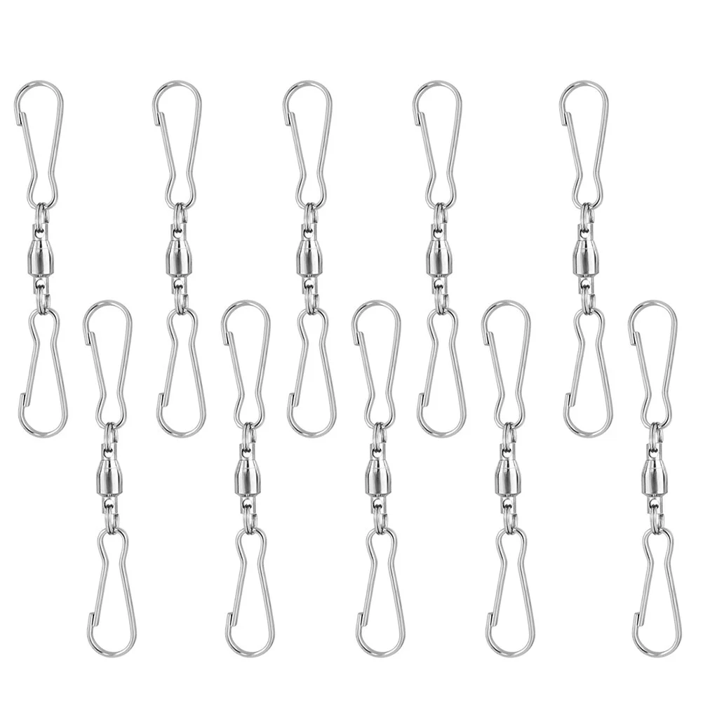 10 Pcs Rotatable Windsock Clips Suspension Hooks Dual Metal Pots Coat Hangers Swivel
10 Pcs Rotatable Windsock Clips Suspension Hooks Dual Metal Pots Coat Hangers Swivel