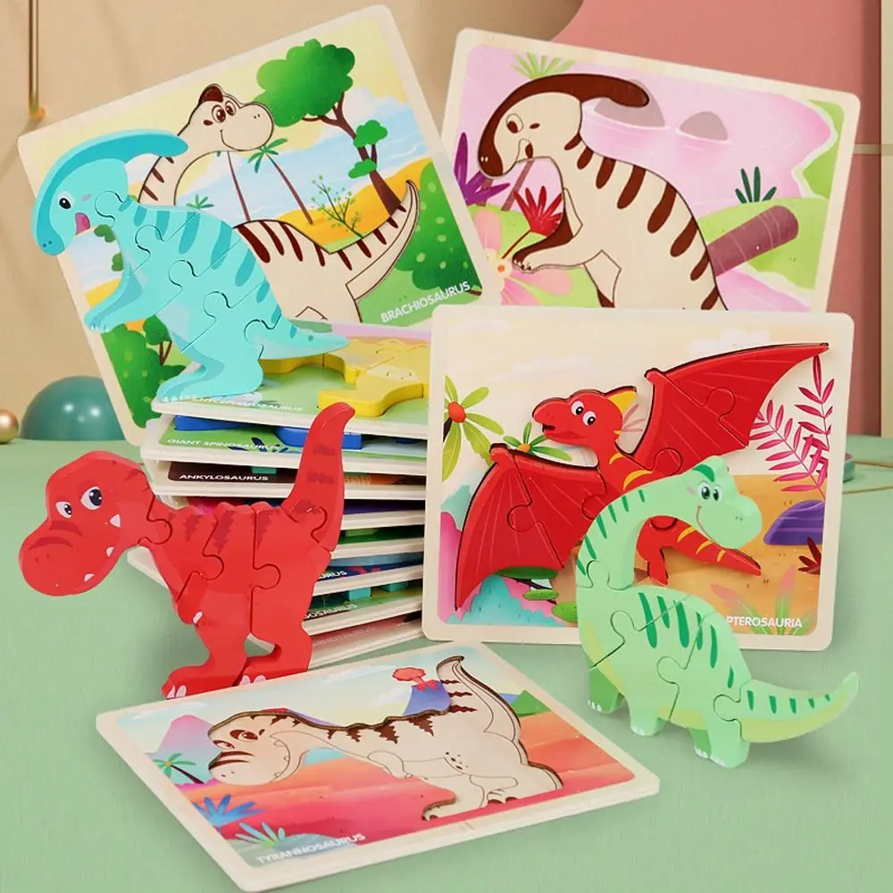 Dinosaur Series Montessori Toys Wooden Puzzle Animals 3D Jigsaw Kids Early Educational Puzzle Toys Children Gift
Dinosaur Series Montessori Toys Wooden Puzzle Animals 3D Jigsaw Kids Early Educational Puzzle Toys Children Gift