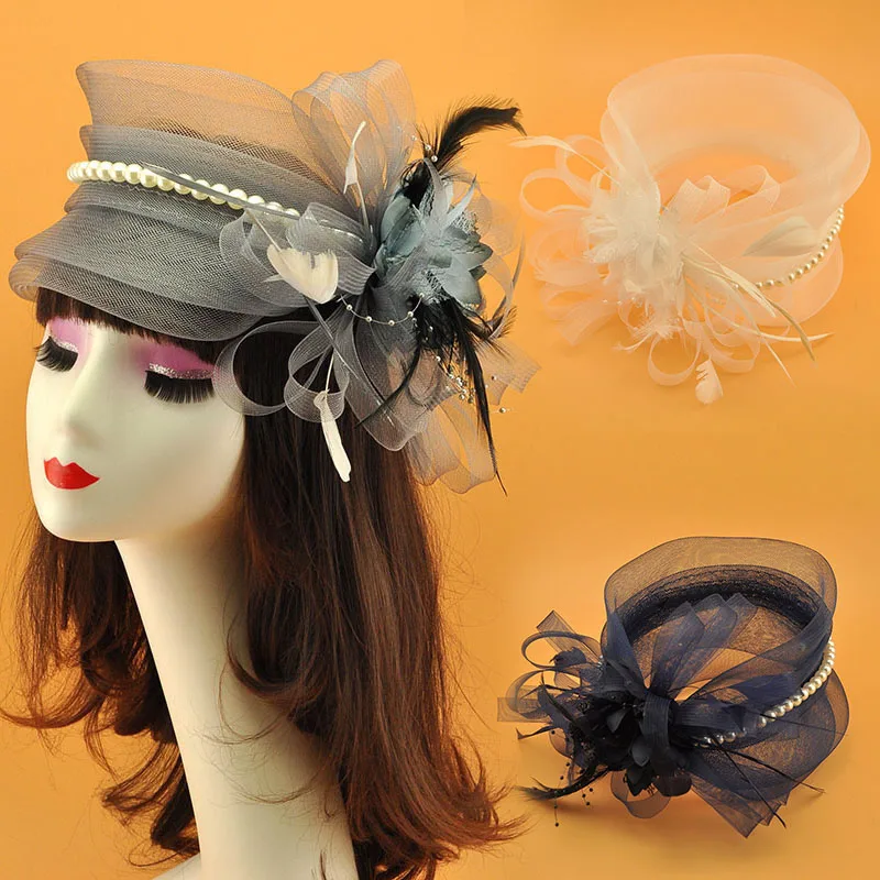 New Tulle Bow Fascinator Hat Mesh Handmade Bride Headwear Women Gauze Headdress Cocktail Party Dinner Hat Wedding Accessories
New Tulle Bow Fascinator Hat Mesh Handmade Bride Headwear Women Gauze Headdress Cocktail Party Dinner Hat Wedding Accessories