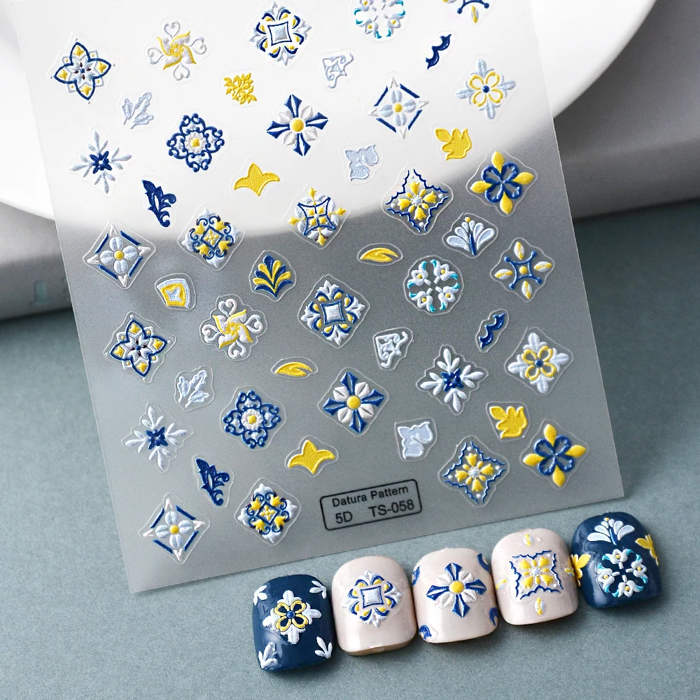 Datura Patterns 5D Nail Stickers Decals For Manicuring Tape Nails Slider For Nail TS-058
Datura Patterns 5D Nail Stickers Decals For Manicuring Tape Nails Slider For Nail TS-058