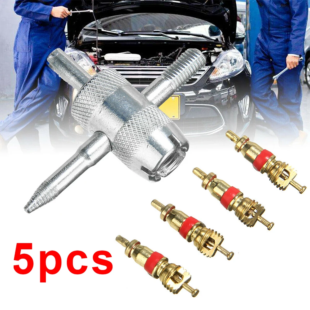 5 Pcs Car Bike Tyre Tire Valve Cores Removers with 4 in 1 Tyre Valve Repair Tool Multifunction Repair Modification Accessories
5 Pcs Car Bike Tyre Tire Valve Cores Removers with 4 in 1 Tyre Valve Repair Tool Multifunction Repair Modification Accessories
