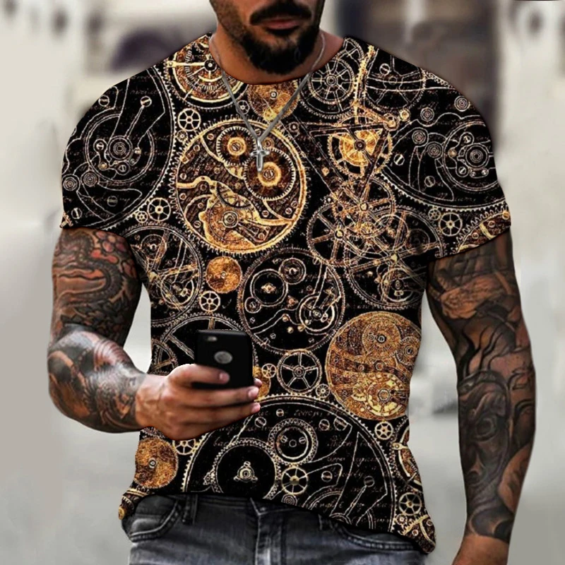 Camiseta de manga corta para hombre, ropa de moda con estampado digital 3d de tendencia, informal,
Camiseta de manga corta para hombre, ropa de moda con estampado digital 3d de tendencia, informal,