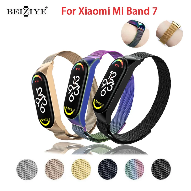 Ремешок из нержавеющей стали для Xiaomi Mi Band 7, металлический сменный Браслет «Миланская петля» для наручных часов Miband 7
Ремешок из нержавеющей стали для Xiaomi Mi Band 7, металлический сменный Браслет «Миланская петля» для наручных часов Miband 7